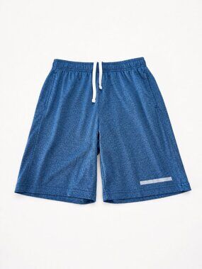 Liberty Pro boys Blue Athletic Drawstring Shorts with Reflective Trim size YM